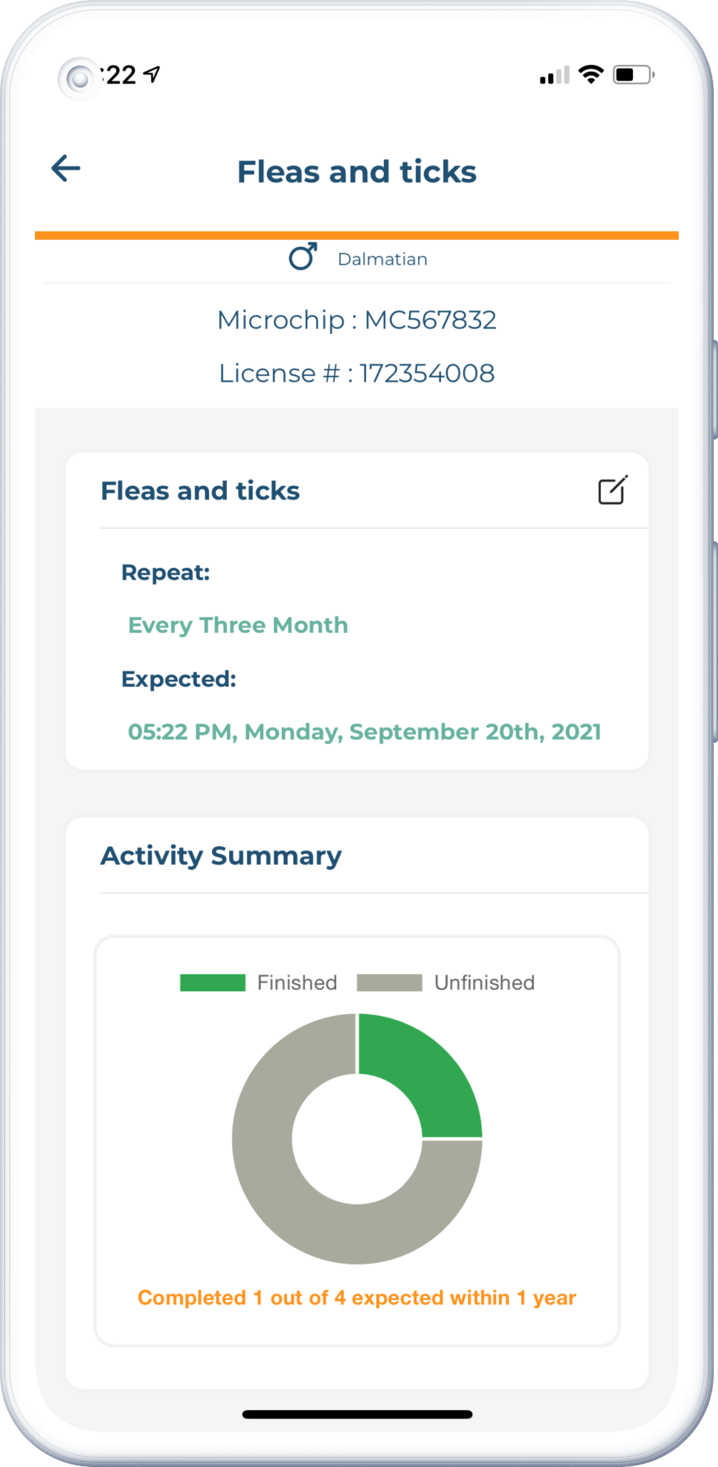 Screenshot of the feature in Smartphone