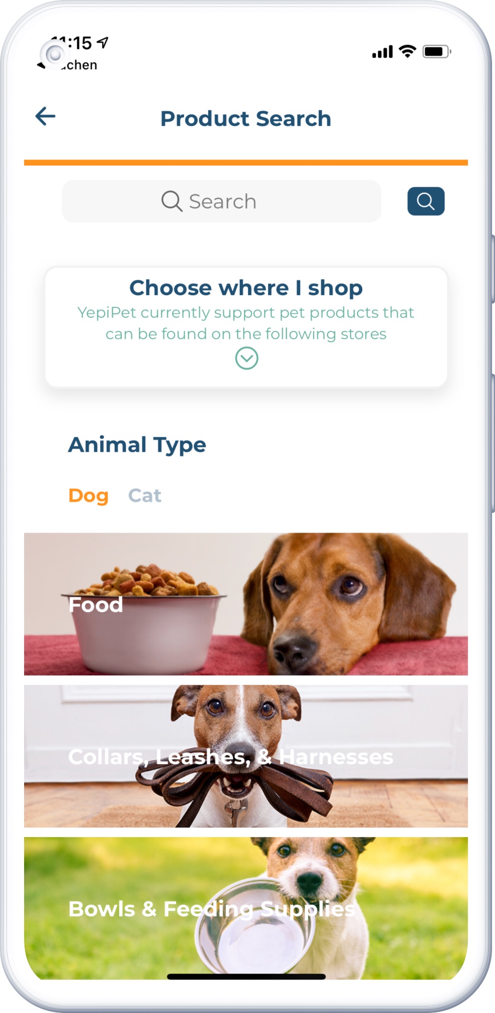 Screenshot of the app feature in smartphone