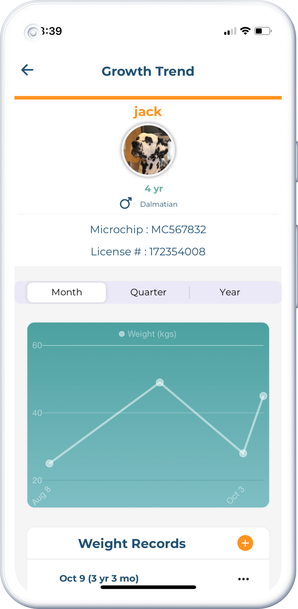 Screenshot of the app feature in smartphone