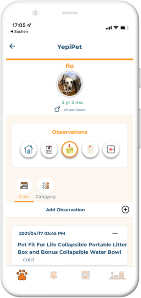 Screenshot of the app feature in smartphone
